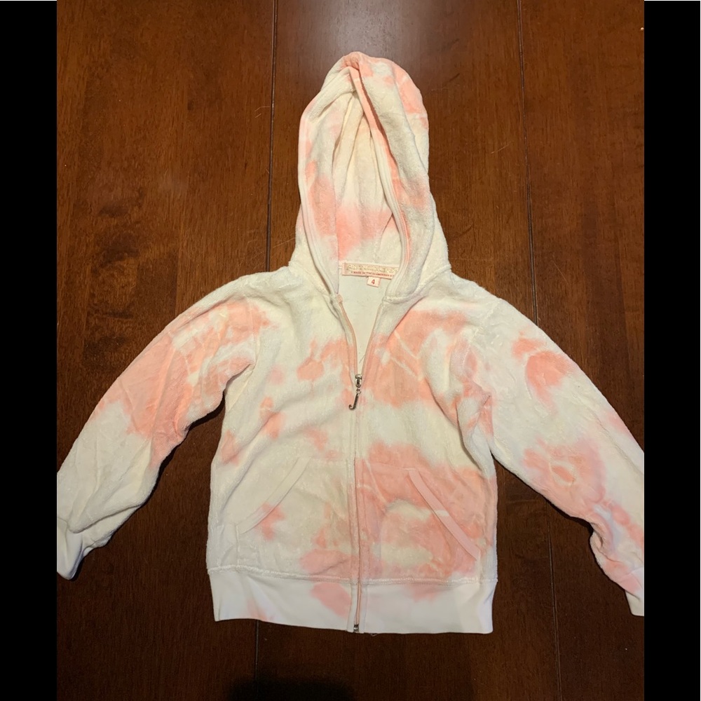 Juicy Couture girls tie dye style hoodie